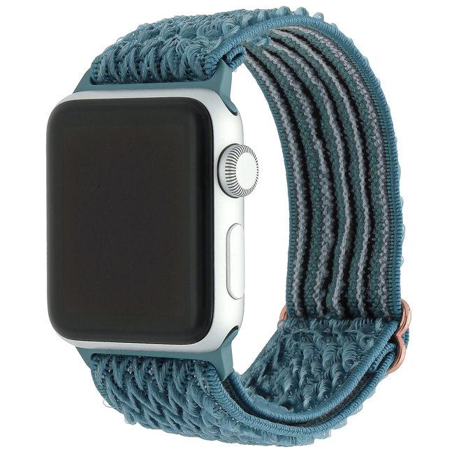Apple Watch nylon solo loop band - cyan frühling
