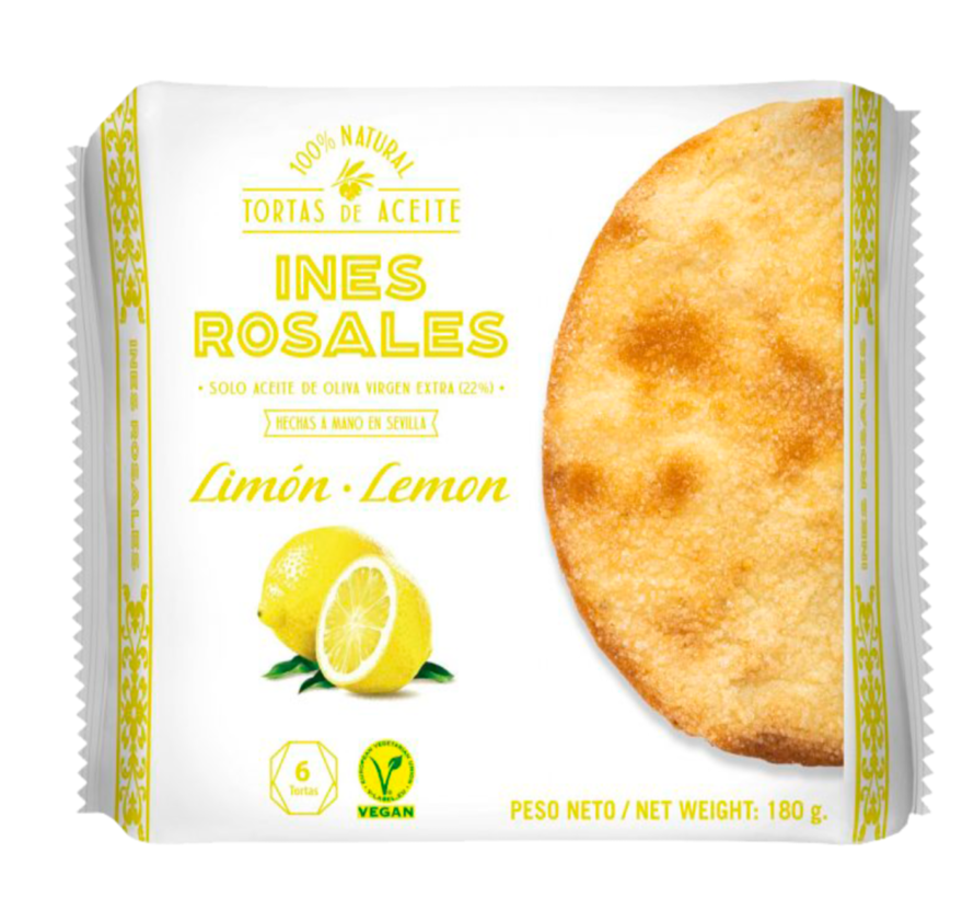 Achetez ici en ligne les Tortas Ines Rosales au citron à l'huile d'olive