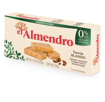 El almendro Suikervrije Turrón de Jijona blando