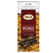 Valor Valor Chocolat pur aux amandes sans sucre