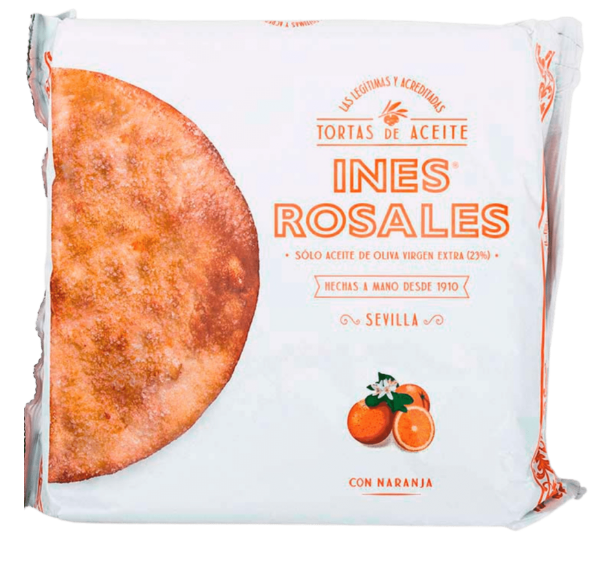 Achetez ici en ligne les Tortas Ines Rosales orange à l'huile d'olive
