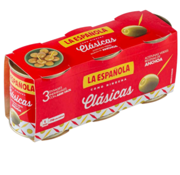 La española Olijven Ansjovis 3 Pack