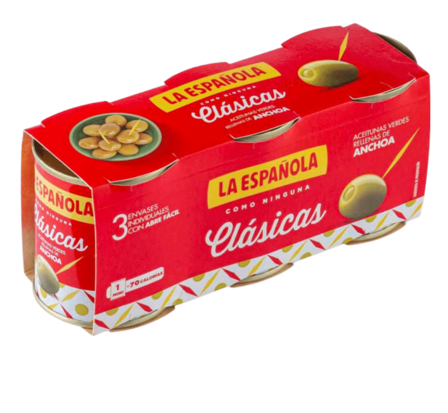 Olives farcies aux Anchoix La Española 3 Pack