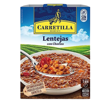 Carretilla Lentejas con chorizo