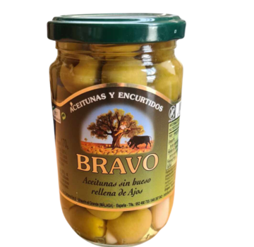 Bravo Bravo Olives Manzanilla à l'ail