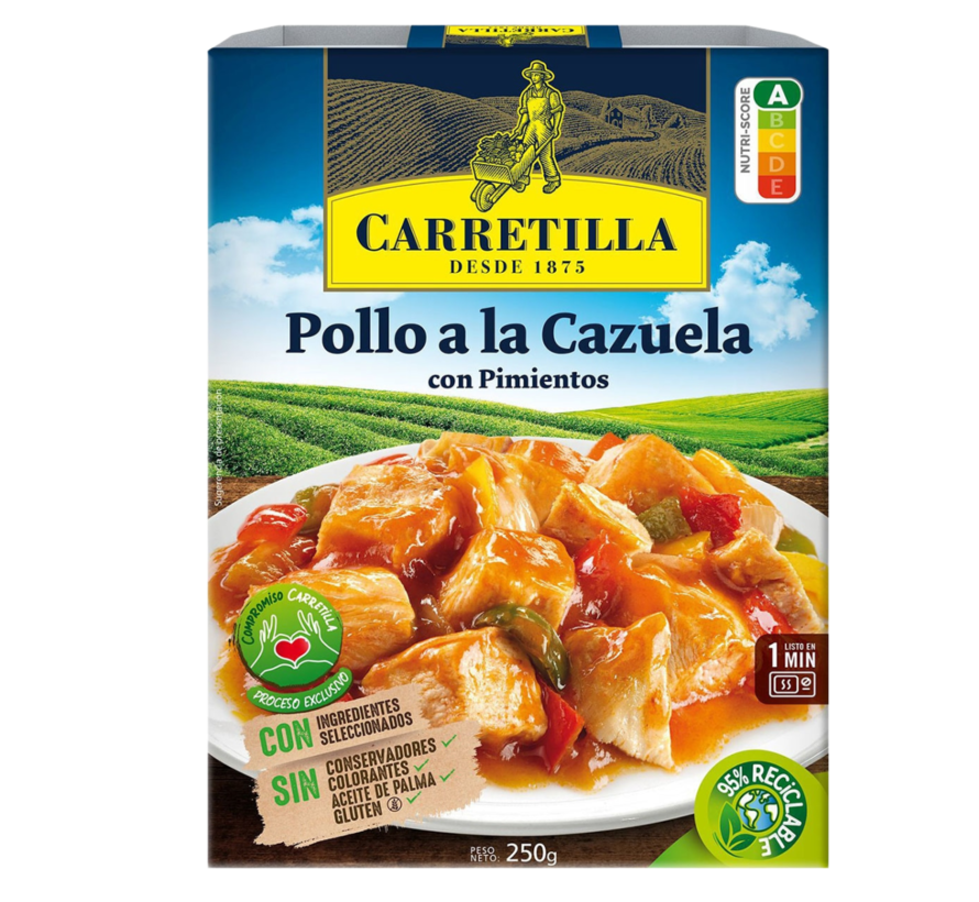 Carretilla Pollo Cazuela con Pimiento