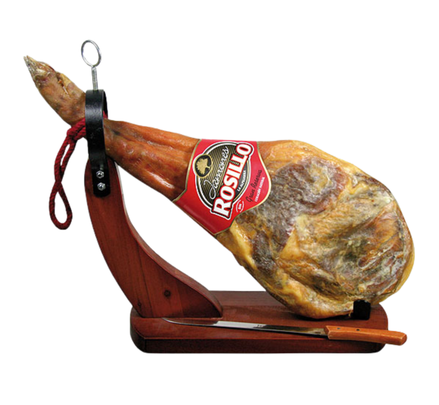 Épaule serrano de Trevélez avec support & couteau.