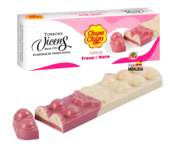 Vicens Vicens Turron Chupa Chups Aardbei Nata