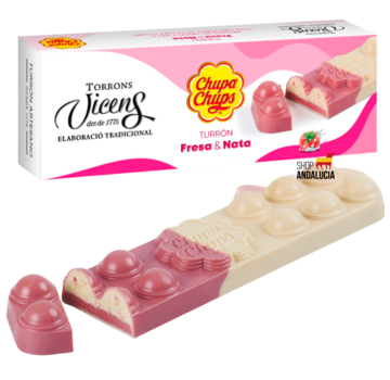 Vicens Vicens Turron Chupa Chups Aardbei Nata