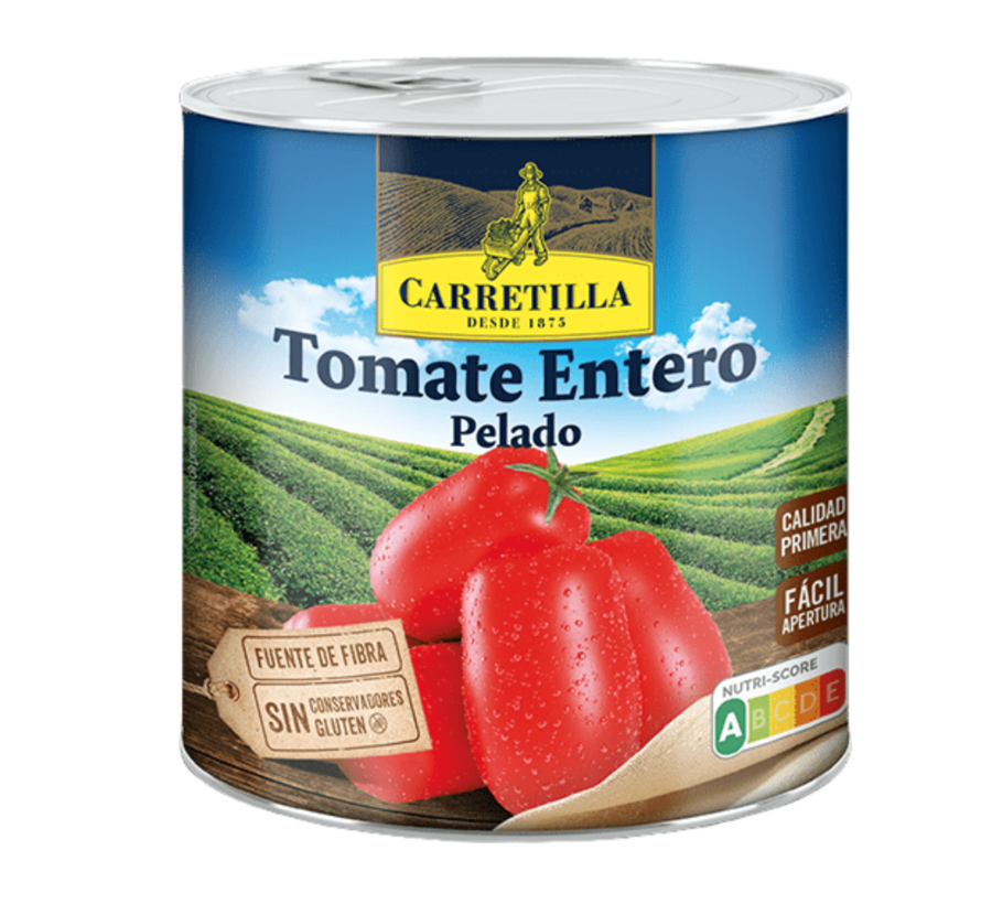 Tomates entières pelées