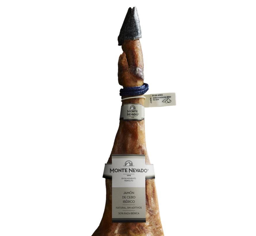 Jamón Ibérico Cebo 50% Monte Nevado – 28 mnd gerijpt