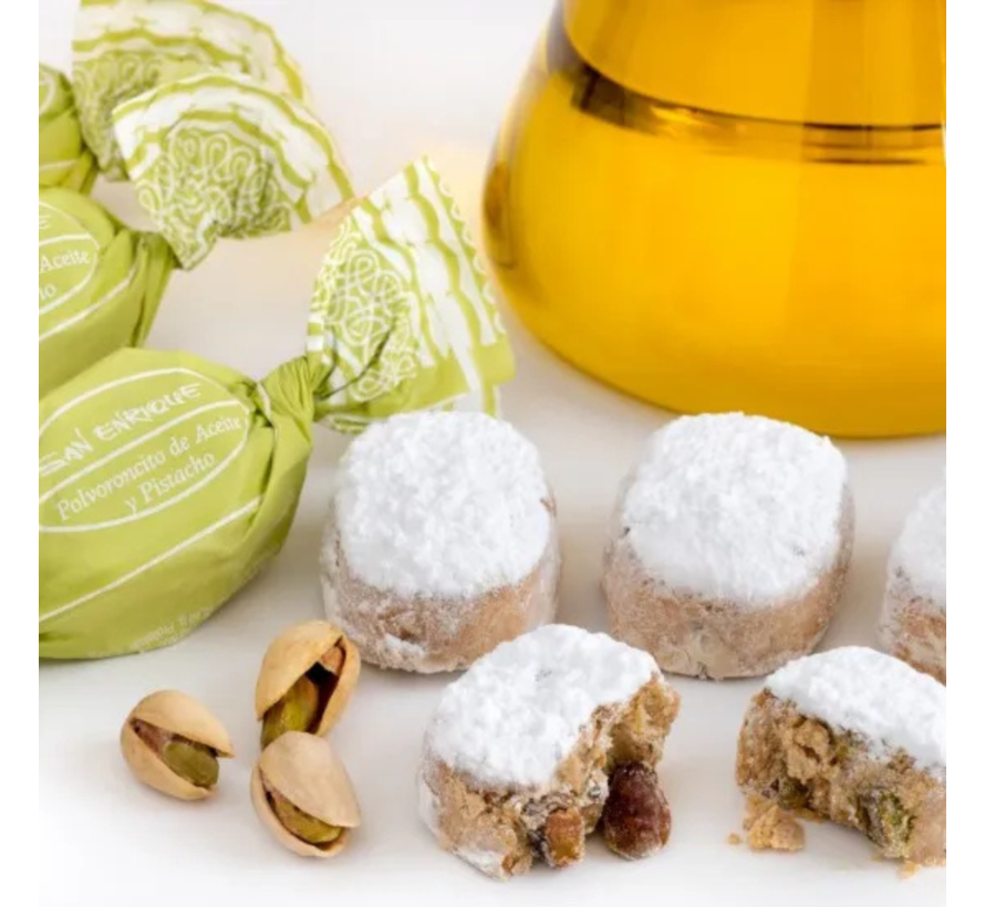 Polvorón Oliva y Pistacho 500 gr