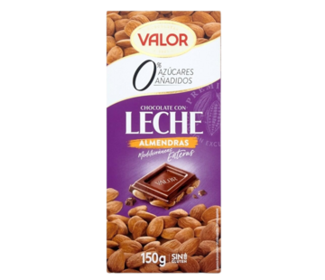 Valor Valor Suikervrije Melkchocolade met Amandelen