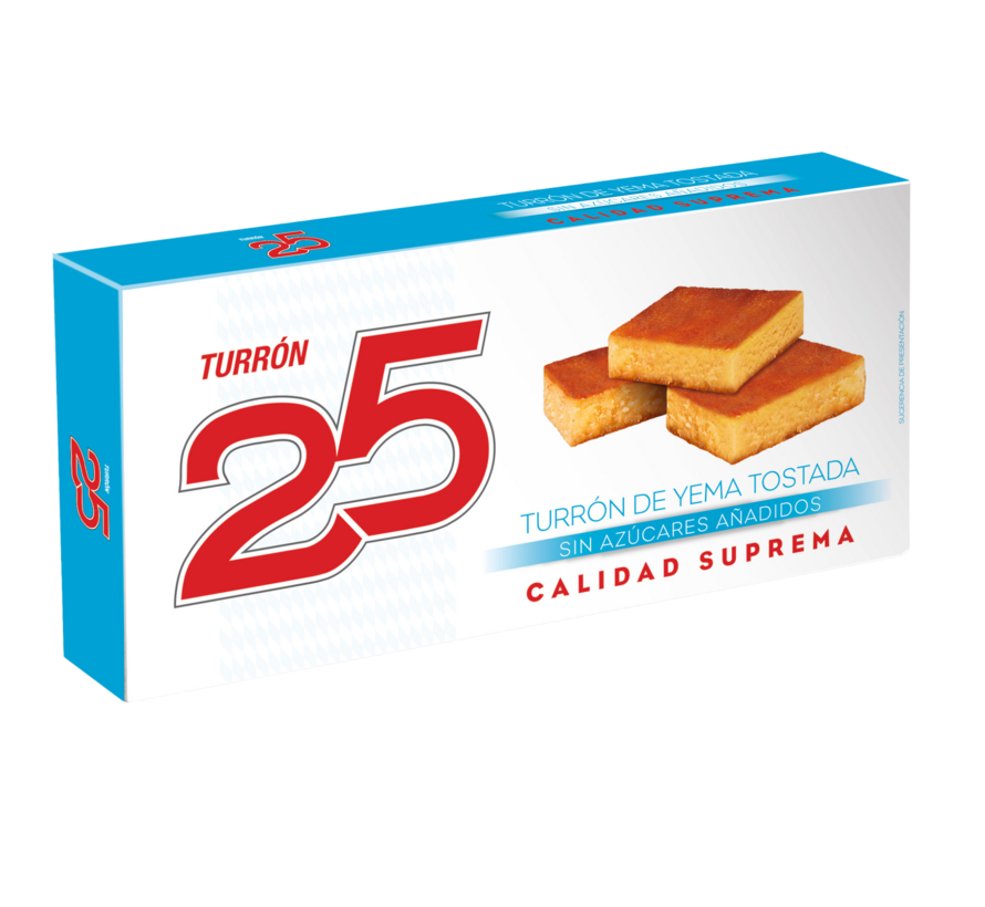 Turron 25 Yema Tostada Suikervrij