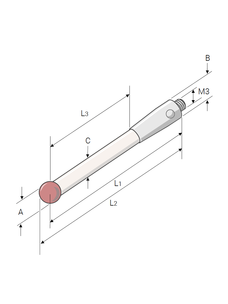 m&h // Hexagon Taststift T30-4-M3-HAR
