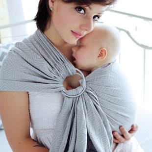 Little Frog ringsling - Grey Cube