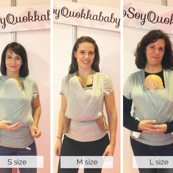 Quokkababy Quokka buidel/draagshirt grijs