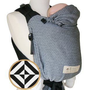 Storchenwiege Babycarrier Talemo - Black White
