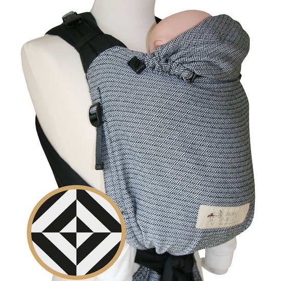 Storchenwiege Storchenwiege Babycarrier Talemo - Black White
