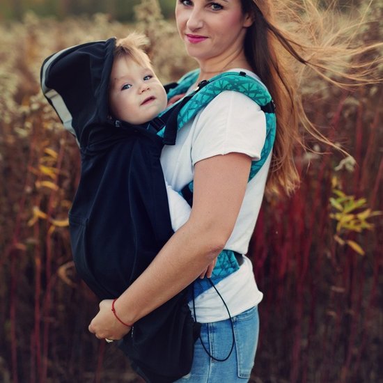 Little Frog  Little Frog Softshell draagcover - Black