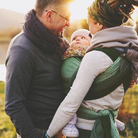 Little Frog  Little Frog draagdoek - Mossy Cube