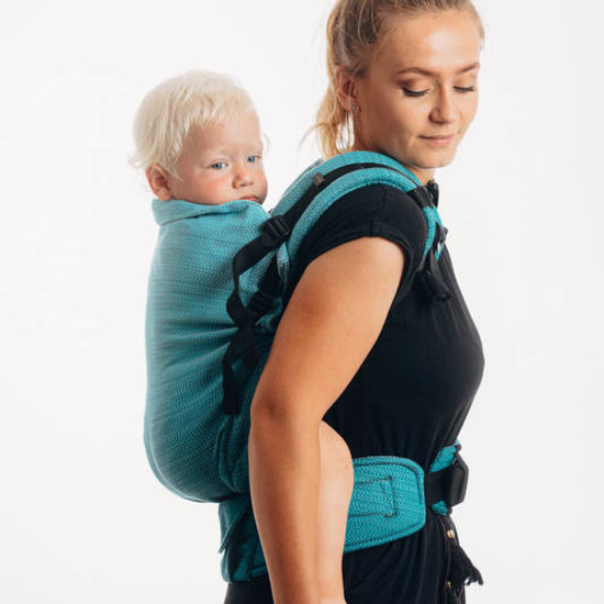 LennyLamb LennyPreschool - Little Herringbone Ombre Teal