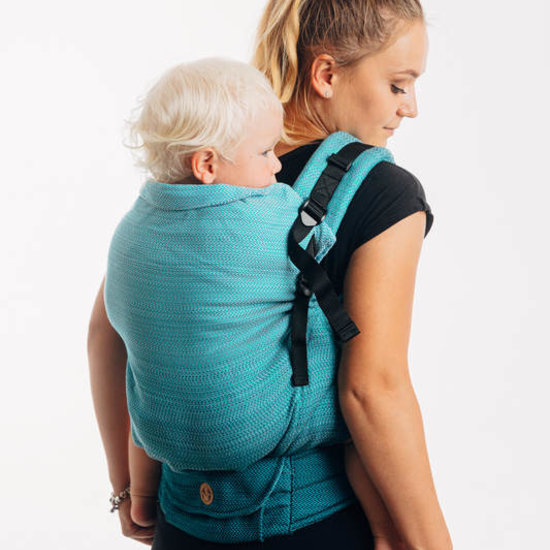 LennyLamb LennyPreschool - Little Herringbone Ombre Teal