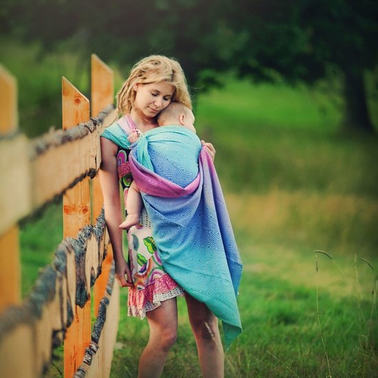 Little Frog  Little Frog ringsling - Linen Aurora Cube