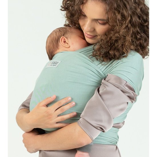 ISARA ISARA rekbare draagdoek - Frosty Green