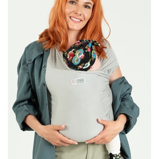 ISARA ISARA  rekbare draagdoek - Silver Grey