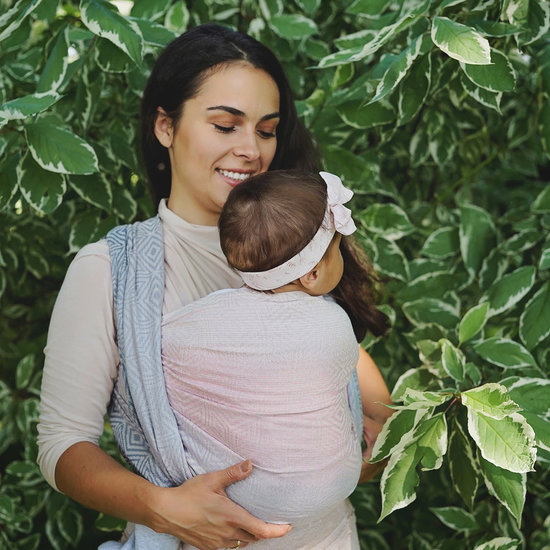 Little Frog  Little Frog Linen FoggLittle Frog draagdoek - Linen Foggy Cubey Cube