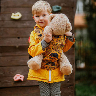 LennyLamb poppendraagzak - Under the Leaves Golden Autumn