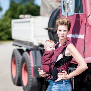 Storchenwiege Babycarrier Bordeaux