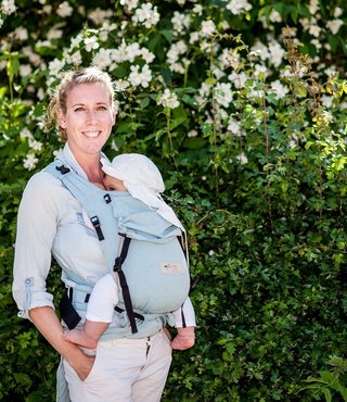 Storchenwiege Babycarrier Aqua