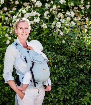 Storchenwiege Babycarrier Talemo - Aqua