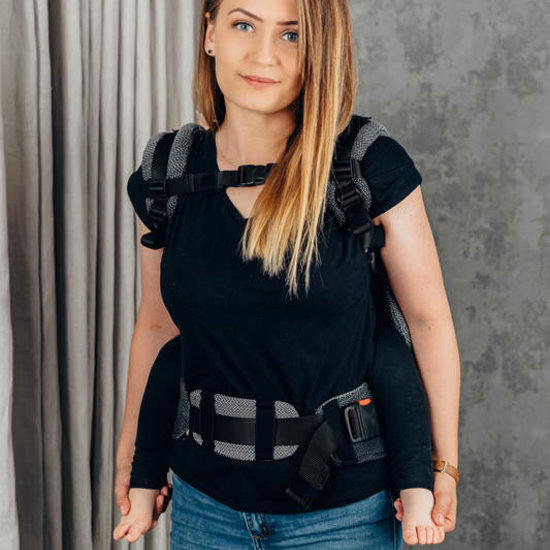 LennyLamb LennyPreschool - Little Herringbone Ombre Grey