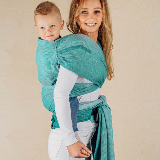 LennyLamb LennyHybrid Preschool -  Little Herringbone Ombre Green