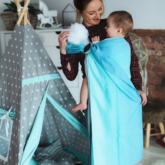 Little Frog  Little Frog ringsling - Bamboo Lazurite