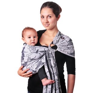 Hoppediz Ringsling - Florence Grau