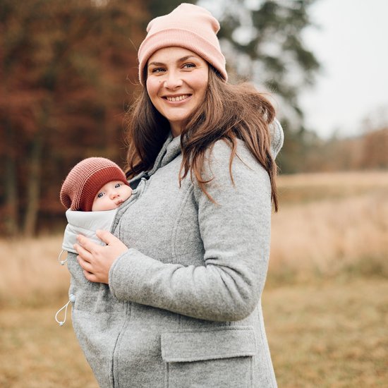 Mamalila Mamalila wollen draagjas Vienna - Light Grey