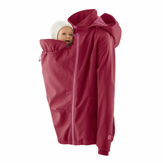 Mamalila Mamalila Softshell Babywearing Jacket Allrounder - Berry