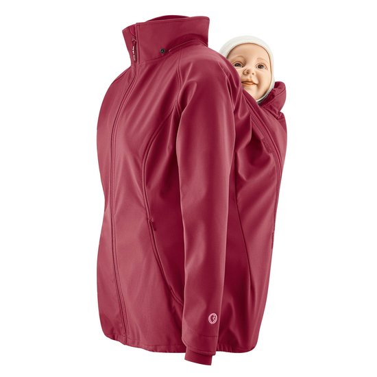 Mamalila Mamalila Softshell Babywearing Jacket Allrounder - Berry