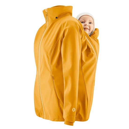 Mamalila Mamalila Softshell Babywearing Jacket Allrounder - Mustard