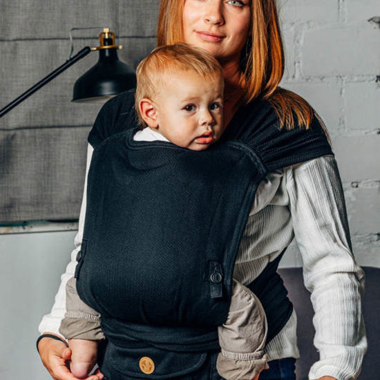 LennyLamb LennyHybrid Baby - Little Herringbone Black Ebony