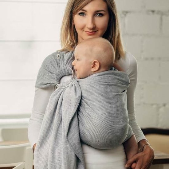 LennyLamb LennyLamb ringsling - Little Herringbone Grey