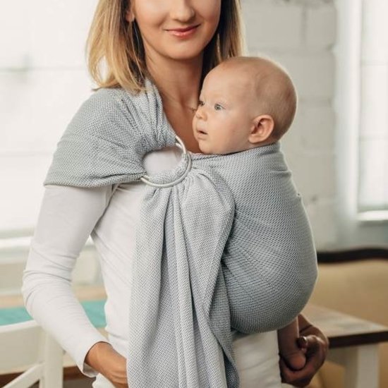 LennyLamb LennyLamb ringsling - Little Herringbone Grey