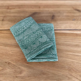 Little Frog Drool Pads - Green Linen Harmony