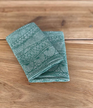 Little Frog Drool Pads - Green Linen Harmony