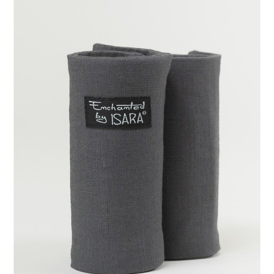 ISARA ISARA teething pads - Graphit Linen