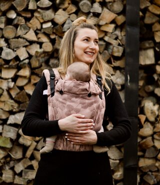 Pure Baby Love Toddler Click & Go - Leaves Rosé Sand